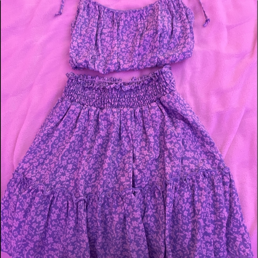 Blue and blush set. NEVER WORN